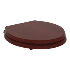 Ideal Standard Waverley Mahogany Standard Toilet Seat & Cover