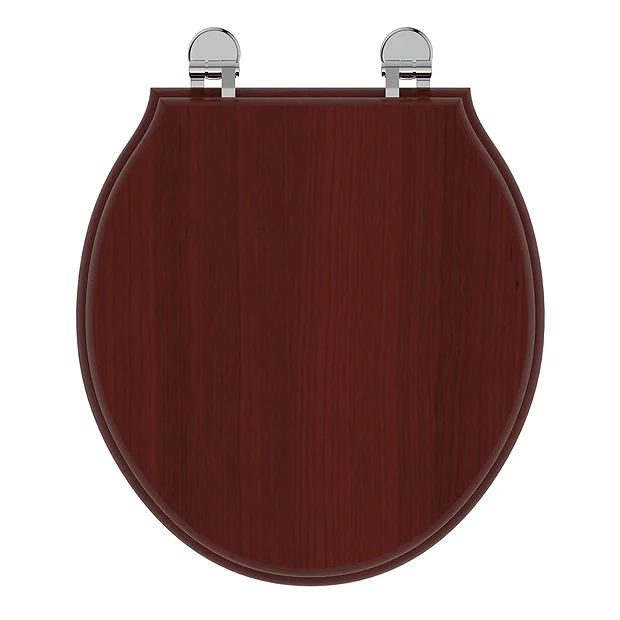 Ideal Standard Waverley Mahogany Standard Toilet Seat & Cover 4 Ideal Standard Waverley Mahogany Standard Toilet Seat & Cover - Image 2