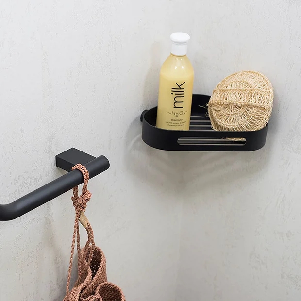 Venice Black Corner Shower Basket 5 Venice Black Corner Shower Basket - Image 3