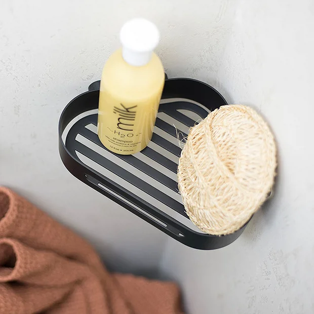 Venice Black Corner Shower Basket 6 Venice Black Corner Shower Basket - Image 4