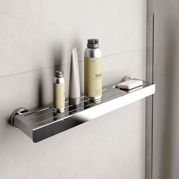 Venice Chrome 500mm Metal Shelf 3 Venice Chrome 500mm Metal Shelf