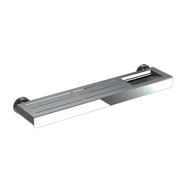 Venice Chrome 500mm Metal Shelf 4 Venice Chrome 500mm Metal Shelf - Image 2