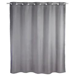 Wenko Comfort Flex Grey Polyester Shower Curtain - W1800 X H2000mm -Bathroom Accessories wenkocomfortflexgreypolyestershowercurtainl