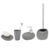 Wenko Pebble Stone Grey Bathroom Accessories Set -Bathroom Accessories wenkopedgryl