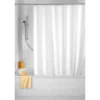 Wenko Plain White Polyester Shower Curtain - W1200 X H2000mm -Bathroom Accessories wenkopolywhitel
