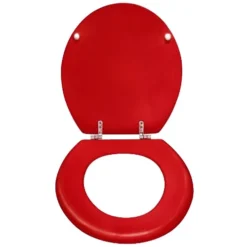 Wenko Prima MDF Toilet Seat - Bordeaux -Bathroom Accessories wenkoprimamdftoiletseatbordeuax152201100detail1