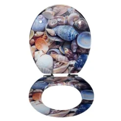 Wenko Sea Shell 3D Effect Soft Close Toilet Seat -Bathroom Accessories wenkoseashell3deffectsoftclosetoiletseatd1