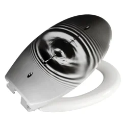 Wenko Waterdrop Grey Soft-Close Toilet Seat -Bathroom Accessories wenkowaterdropgreysoftclosetoiletseat21685100d1