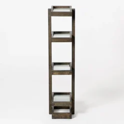 Wooden Freestanding Storage Shelves Dark Oak 10 Wooden Freestanding Storage Shelves Dark Oak -Bathroom Accessories wfssdo d2