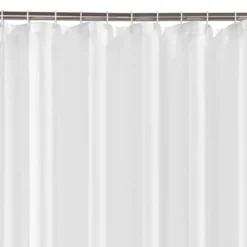 White W1800 X H1800mm Polyester Shower Curtain 7 White W1800 X H1800mm Polyester Shower Curtain -Bathroom Accessories wht18scr d2