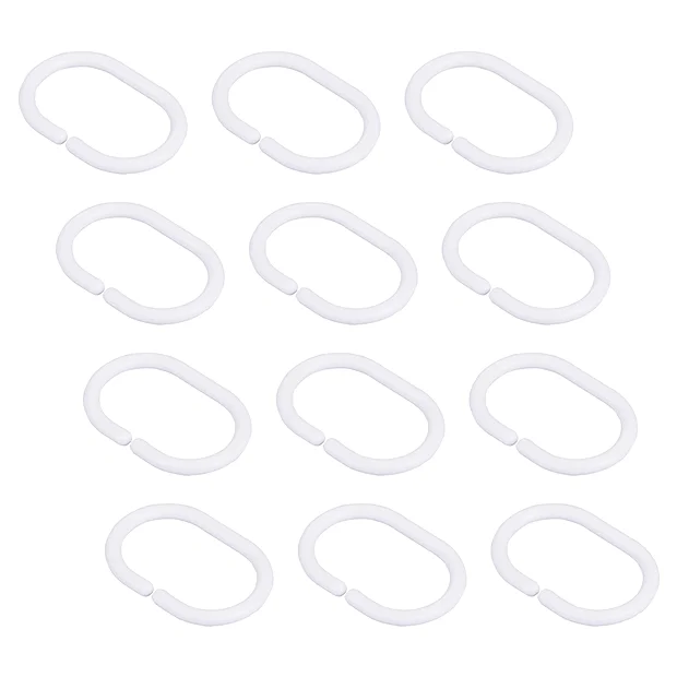 White W1800 X H1800mm Polyester Shower Curtain 3 White W1800 X H1800mm Polyester Shower Curtain