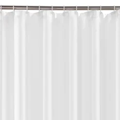 White W2400 X H2000mm Polyester Shower Curtain -Bathroom Accessories wht242scr d2