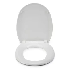 Croydex Anti-Bacterial Polypropylene Toilet Seat With Slow-Close Hinge - White 11 Croydex Anti-Bacterial Polypropylene Toilet Seat With Slow-Close Hinge - White -Bathroom Accessories wl400022hai3
