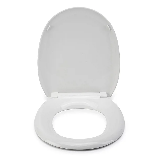 Croydex Anti-Bacterial Polypropylene Toilet Seat With Slow-Close Hinge - White 7 Croydex Anti-Bacterial Polypropylene Toilet Seat With Slow-Close Hinge - White - Image 5