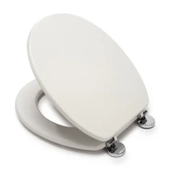 Croydex Flexi-Fix Kielder White Anti-Bacterial Toilet Seat -Bathroom Accessories wl600822hai3