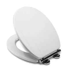 Croydex Portland White Sit Tight Toilet Seat With Soft Close And Quick Release -Bathroom Accessories wl601122h d1
