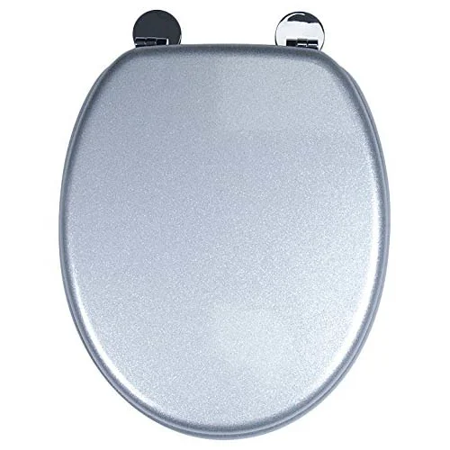 Croydex Flexi-Fix Silver Quartz Effect Anti-Bacterial Toilet Seat 5 Croydex Flexi-Fix Silver Quartz Effect Anti-Bacterial Toilet Seat - Image 3