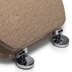 Croydex Flexi-Fix Dorney Sandstone Effect Anti-Bacterial Toilet Seat -Bathroom Accessories wl601915hai2