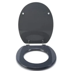 Croydex Flexi-Fix Dove Granite Effect Anti-Bacterial Toilet Seat -Bathroom Accessories wl601931hai2