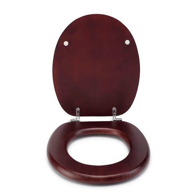 Croydex Flexi-Fix Davos Mahogany Effect Solid Pine Anti-Bacterial Toilet Seat 7 Croydex Flexi-Fix Davos Mahogany Effect Solid Pine Anti-Bacterial Toilet Seat - Image 5