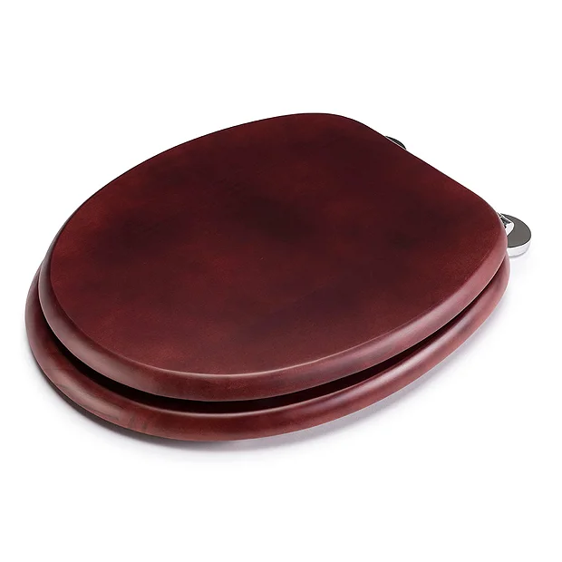 Croydex Flexi-Fix Davos Mahogany Effect Solid Pine Anti-Bacterial Toilet Seat 3 Croydex Flexi-Fix Davos Mahogany Effect Solid Pine Anti-Bacterial Toilet Seat