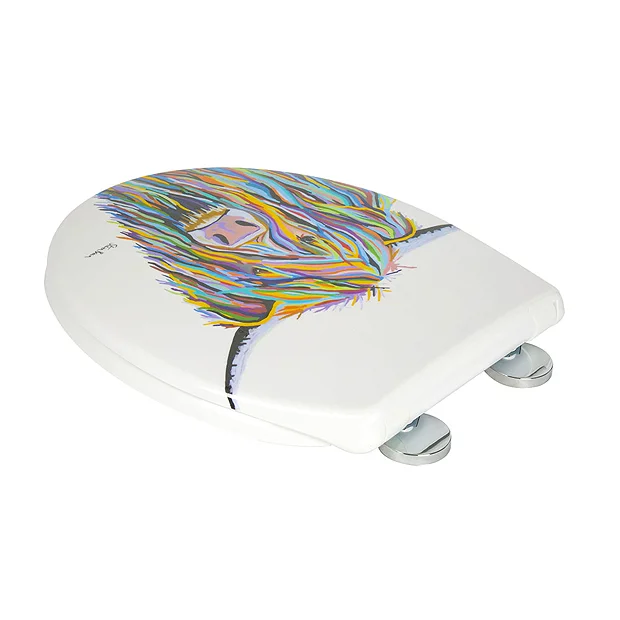 Croydex Angus McCoo Flexi-Fix Toilet Seat By Steven Brown Art 3 Croydex Angus McCoo Flexi-Fix Toilet Seat By Steven Brown Art