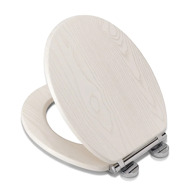 Croydex Maitland White Oak Effect Flexi-Fix Toilet Seat With Soft Close And Quick Release 4 Croydex Maitland White Oak Effect Flexi-Fix Toilet Seat With Soft Close And Quick Release - Image 2