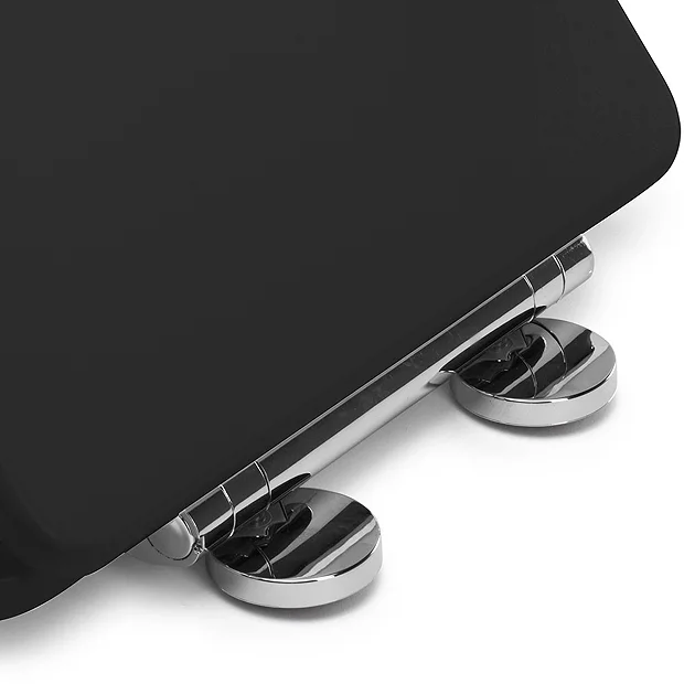 Croydex Iseo Black D-Shaped Flexi-Fix Toilet Seat With Soft Close And Quick Release 7 Croydex Iseo Black D-Shaped Flexi-Fix Toilet Seat With Soft Close And Quick Release - Image 5