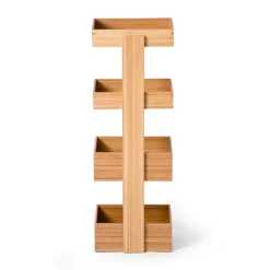 Freestanding Wooden Storage Caddy Bamboo -Bathroom Accessories wscbb d3