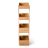 Freestanding Wooden Storage Caddy Bamboo