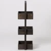 Freestanding Wooden Storage Caddy Dark Oak -Bathroom Accessories wscdo d3n
