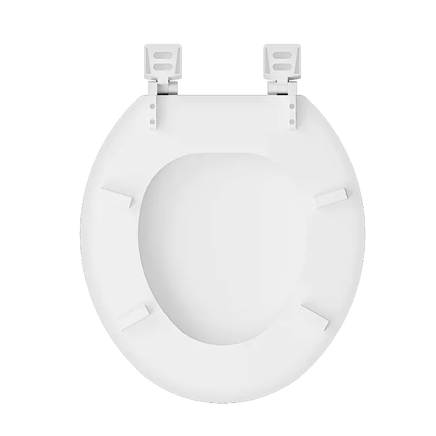 Traditional Style White Wooden Toilet Seat 3 Traditional Style White Wooden Toilet Seat