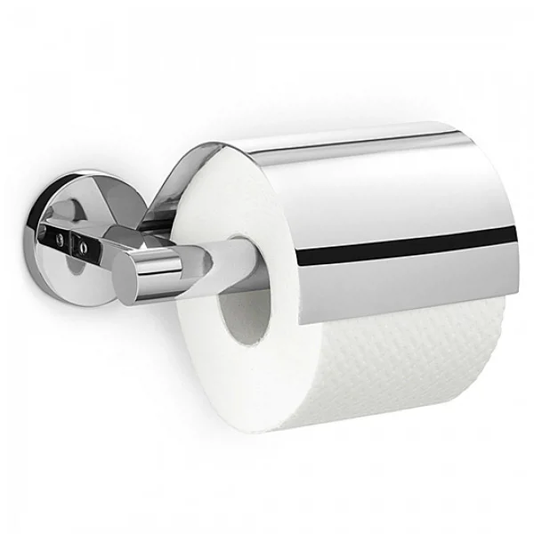 Zack - Scala Stainless Steel Toilet Roll Holder With Lid 3 Zack - Scala Stainless Steel Toilet Roll Holder With Lid
